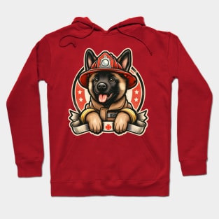 Belgian Malinois Fire fighter Hoodie